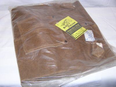 New leather welding bib apron by black stallion 