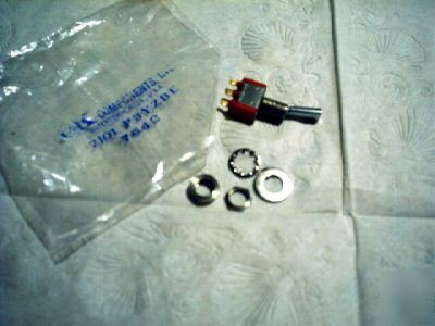 New toggel switchs c&k, 30 mixed , .4 vac dc, ss hardw