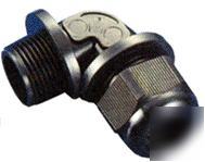 Nylon liquid tight right angle cable gland, 1.64