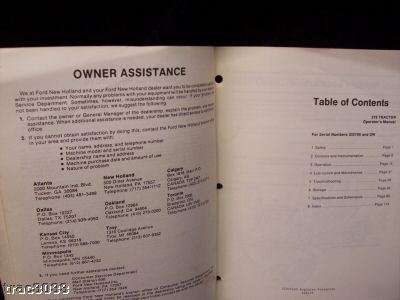 Original ford versatile 256 276 ii operator's manual