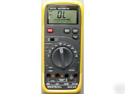 Pc-interfaced multimeter, w/ capa. & temp. measurement