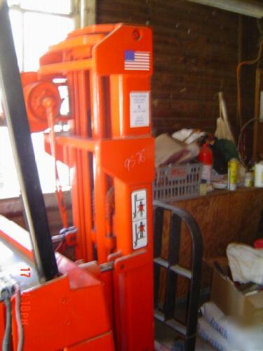 Raymond forklift standup model, with 36V charger, 