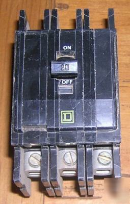Square d qou QOU320 20 amp circuit breaker