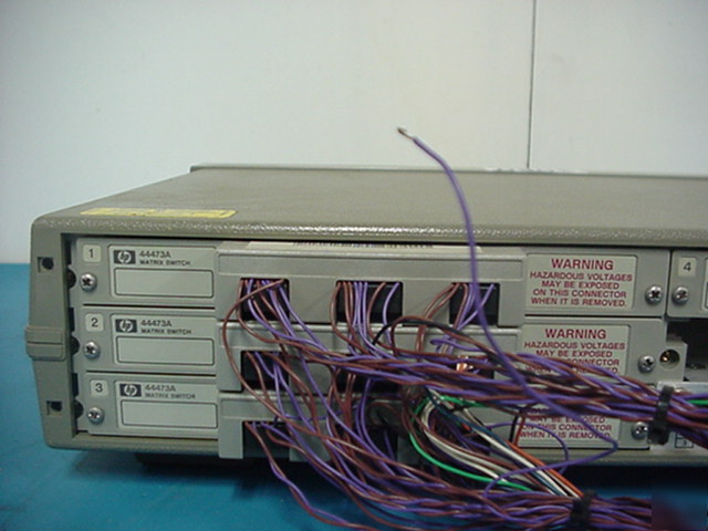 HP3488A switch unit & 4X 44473A matrix switch & headers