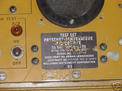 Kollsman pressure temperature test set ttu-205 c/e