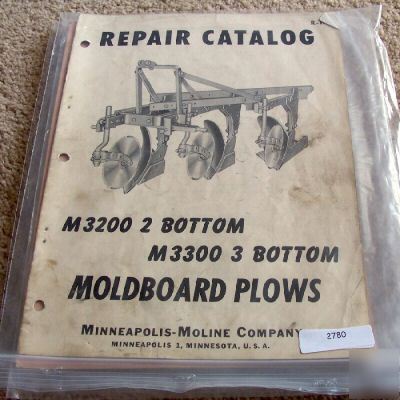 Minneapolis moline m 3200 3300 2 3 bottom plow manual