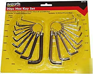 New 20PC allen keys wrench set brand low p+p