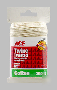 New ace cotton household twine 250' lot of 6