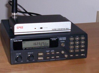 Radio shack pro 2040 scanner with gre 9001 converter