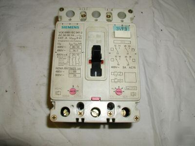 Siemens circuit breaker 3VF3 100 125 amp