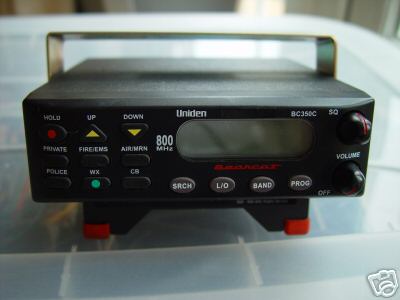 Uniden bearcat BC350C scanner radio base stn or in-car 