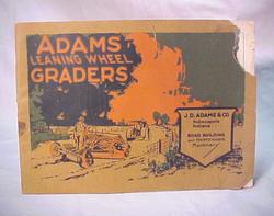 1920 adams leaning wheel graders 62 page catalog