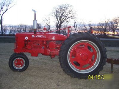 1952 super h farmall tractor/tottaly restored/perfect 