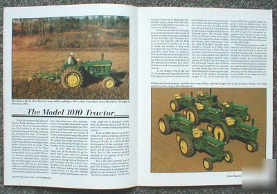 John deere 1010 farm tractor green magazine jd