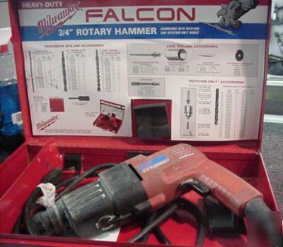 Milwaukee 3/4 inch falcon rotary hammer/case