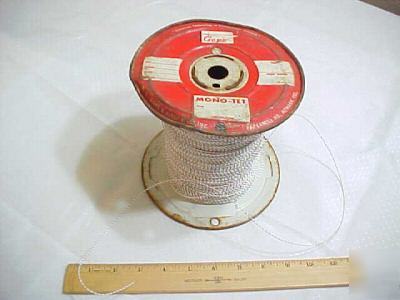 New 5+ lbs wl gore mono-tet silver teflon wire on spool 