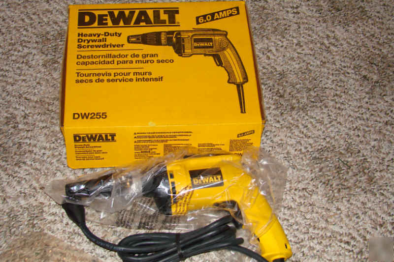 New dewalt DW255 heavy duty drywall screwdriver 