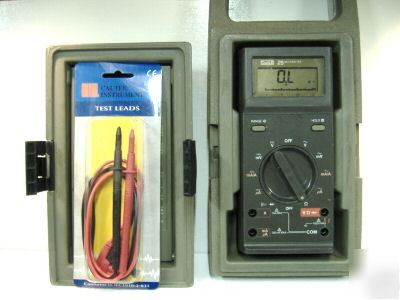 New fluke 25 dmm with case, test leads, gwo