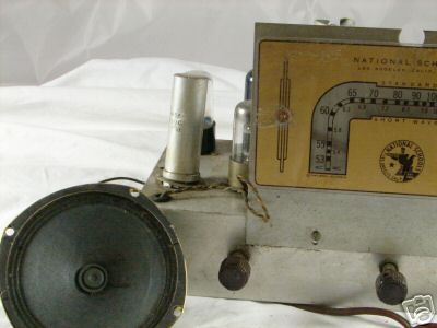 Vintage national schools standard shortwave ham radio