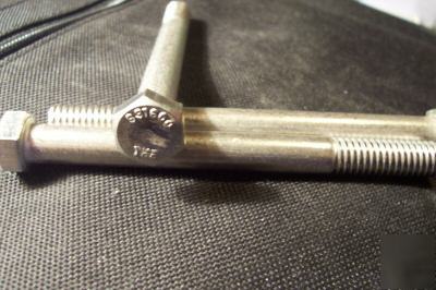 316 stainless hex head cap 3/8-16 x 4-1/2 -10PCS