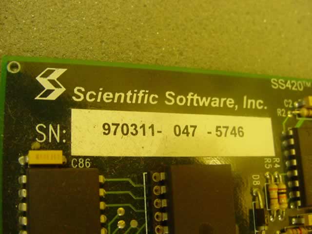 Agilent scientific SS420 chromatography interface