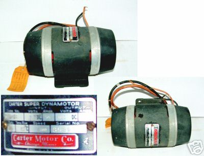 Carter super radio military dynamotor code # vsf 630 