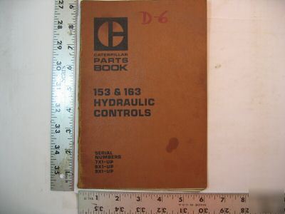 Cat parts book 153 & 163 hydraulic controls