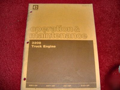 Caterpillar operation & maintenance manual-truck engine