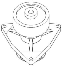 Farmall-ih,7120,7210,7230,7250,8910,9310+ water pump