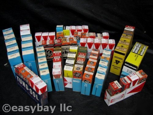 Huge vacuum electronic tube lot 79 total