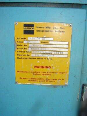 Hurco kmb-1 cnc 3AXIS knee milling machine mill 