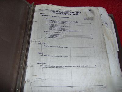 International trucks mt 139 master parts cataolg 