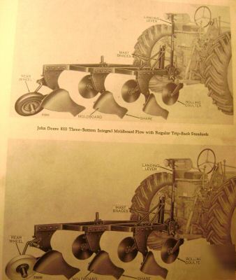 John deere 810 810A 812 814 plow parts catalog manual