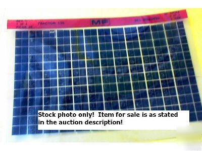 Massey ferguson 300 loader dozer parts micro fiche