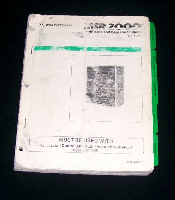 Motorola msr 2000 vhf base repeater instruction manual 