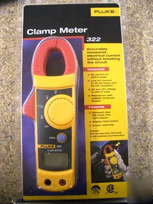 New fluke 322 clamp meter ......brand ...free shipping 