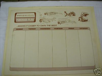 New sperry holland counter/desktop pads 1895-1970