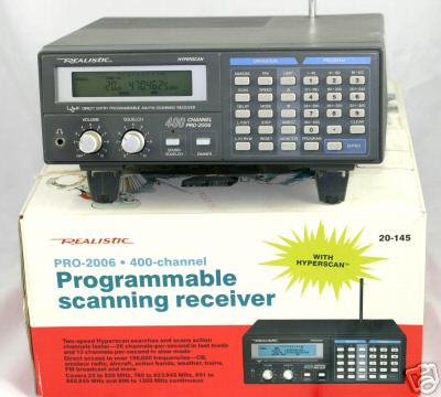 Realistic pro-2006 programable radio scanner 20-145