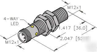 Turck npn inductive uprox sensor bi 3U-EM12-AN6X-H1141