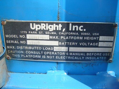 Upright personnel boom man lift scissor manlift aerial 