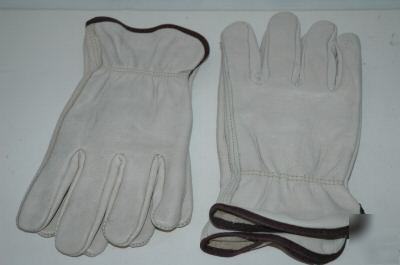  leather work gloves garden, driving,general labor