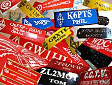  quality radio call sign badges logos arrl,ari,rsgb etc