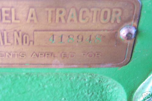 1935 john deere a unstyled tractor... good shape . tx