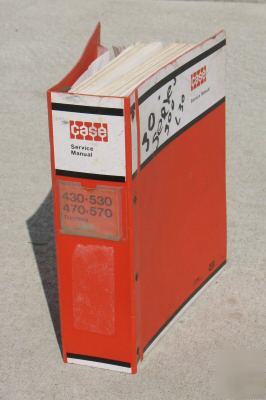 Case 430-530, 470-570 tractor service manual in binder