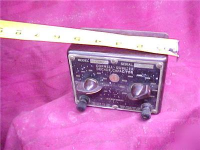 Estate cornell-dubilier decade capacitor cda-5 bakelite