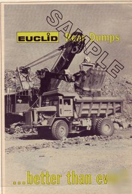Euclid rear dumps 1963 2PG ad- euc r-30 & shovel pic
