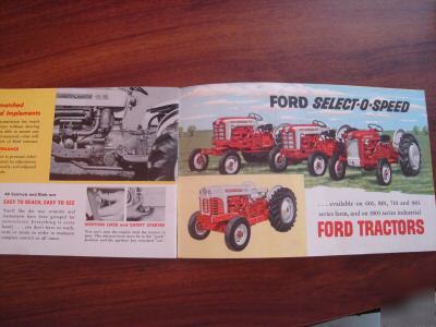 Ford select-o-speed tractor brochure 601 701 801 901