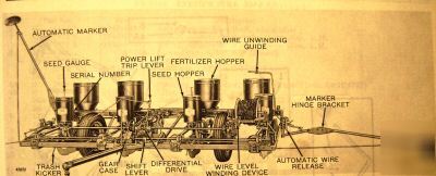 John deere 490 corn planter parts catalog manual book