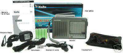 Kaito ka-1103 shortwave+free world clock+free shipping 