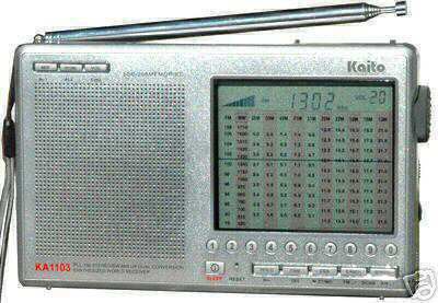 Kaito ka-1103 shortwave+free world clock+free shipping 